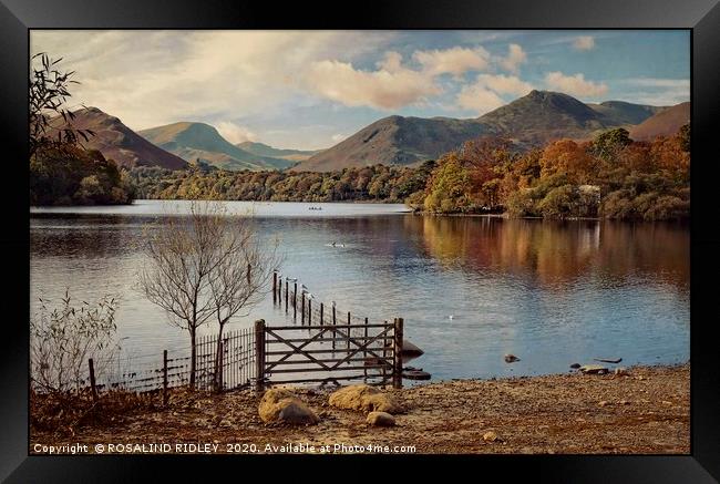 "Remembering Derwentwater" Framed Print by ROS RIDLEY