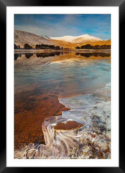 Corn Du and Pen y Fan, Brecon Beacons Framed Mounted Print by Dan Santillo