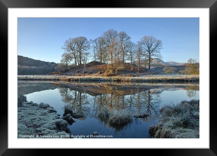 A cold Winter Morning Framed Mounted Print by Jeanette Lea