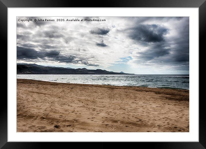 Las Palmas Beach Framed Mounted Print by Juha Remes