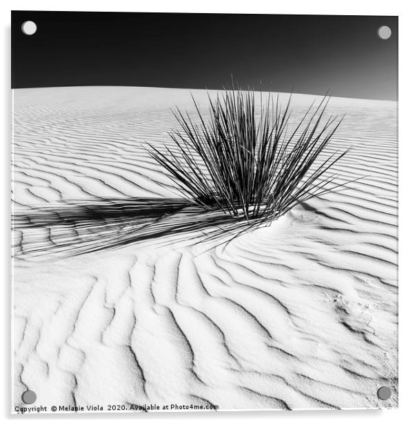 Dunes, White Sands National Monument Acrylic by Melanie Viola