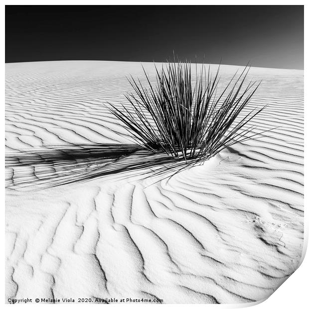 Dunes, White Sands National Monument Print by Melanie Viola