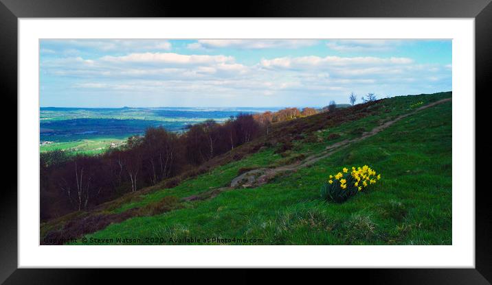 From Otley Chevin Framed Mounted Print by Steven Watson