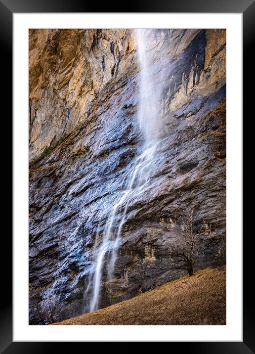 Staubbach Waterfall Framed Mounted Print by Svetlana Sewell