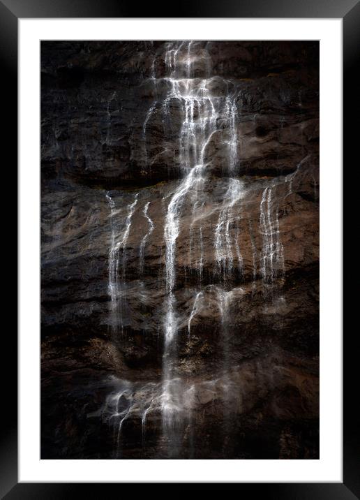 Staubbach Waterfall Framed Mounted Print by Svetlana Sewell
