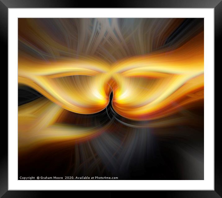 Abstract twirl effect from staircase Framed Mounted Print by Graham Moore