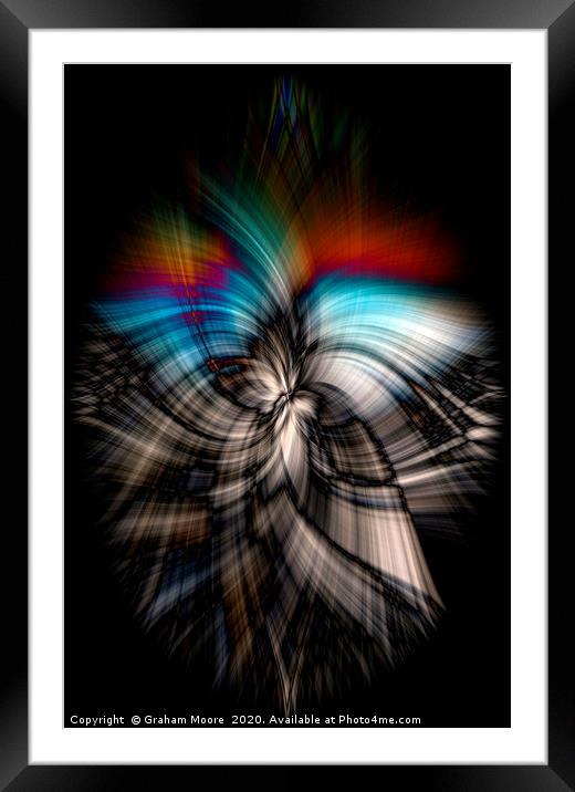 Abstract twirl from Lone Tree  Framed Mounted Print by Graham Moore