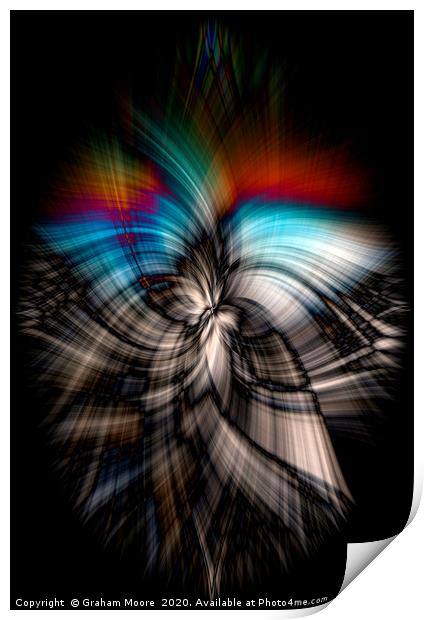 Abstract twirl from Lone Tree  Print by Graham Moore
