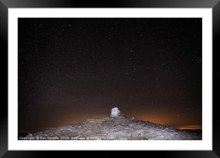 The Pen y Fan Summit in the Brecon Beacons Nationa Framed Mounted Print by Dan Santillo