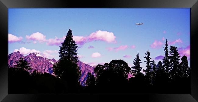 Flight into Queenstown Framed Print by Martin Smith