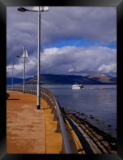 Ferry on the Clyde Framed Print by Martin Smith