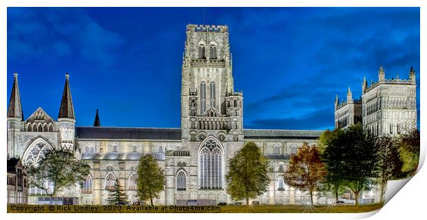 Durham Cathedral Print by Rick Lindley