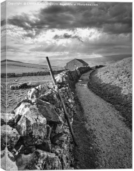 Walking in the Yorkshire Dales Canvas Print by EMMA DANCE PHOTOGRAPHY