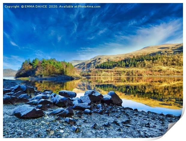  Early Morning at Thirlmere Reservoir  Print by EMMA DANCE PHOTOGRAPHY