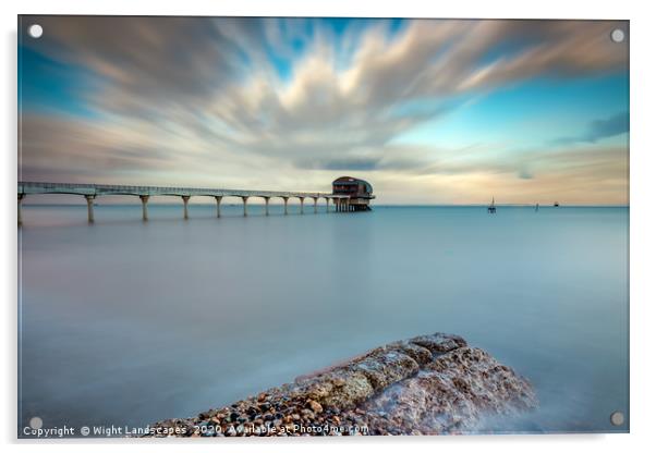 Bembridge Lifeboat Station  Acrylic by Wight Landscapes