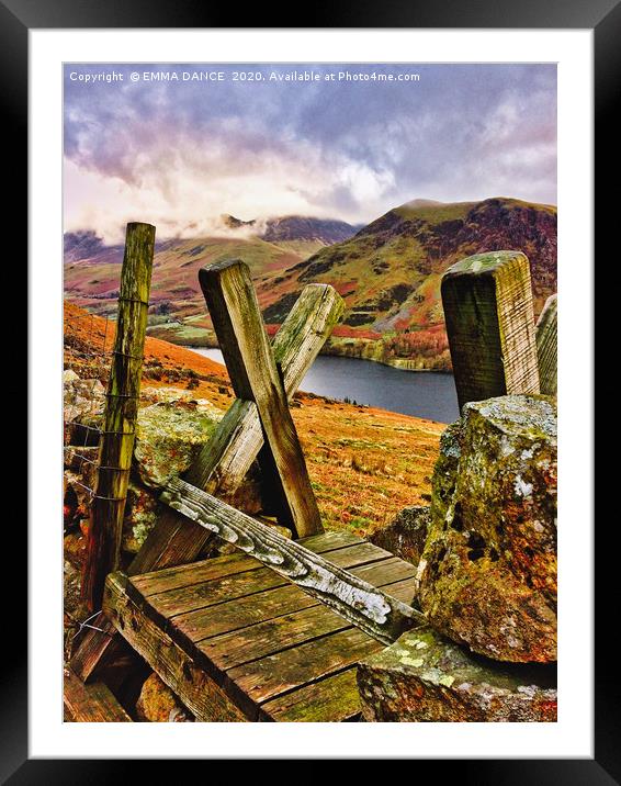 Views across Buttermere Framed Mounted Print by EMMA DANCE PHOTOGRAPHY