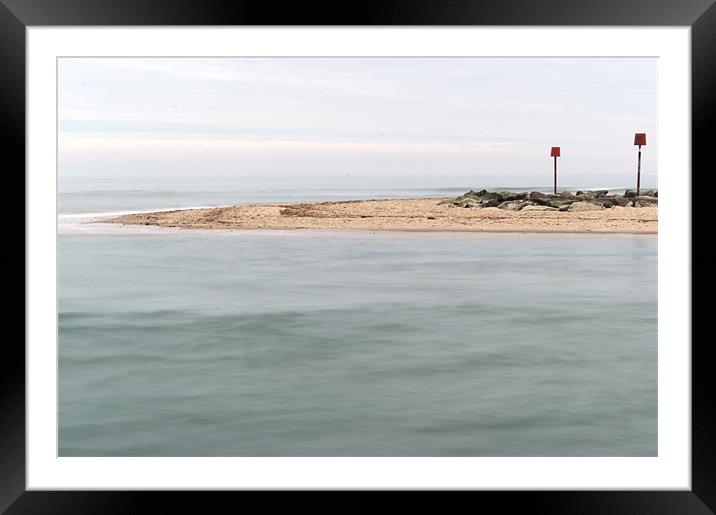 The Spit Framed Mounted Print by Chris Day