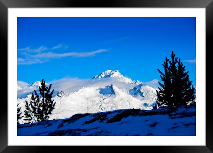 Majestic Mont Blanc Framed Mounted Print by Andy Evans Photos