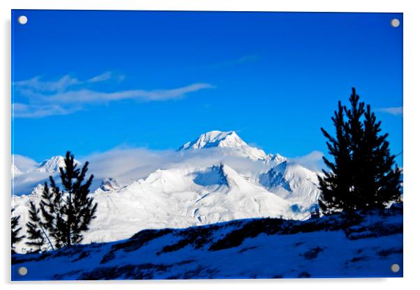 Majestic Mont Blanc Acrylic by Andy Evans Photos