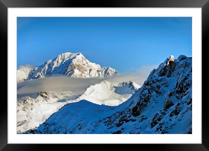 Mont Blanc French Alps France Framed Mounted Print by Andy Evans Photos
