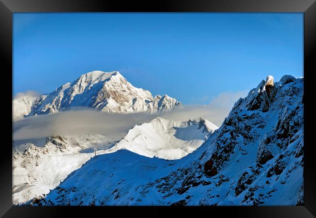 Mont Blanc French Alps France Framed Print by Andy Evans Photos