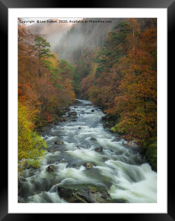 Aberglaslyn Pass Framed Mounted Print by Lee Sutton