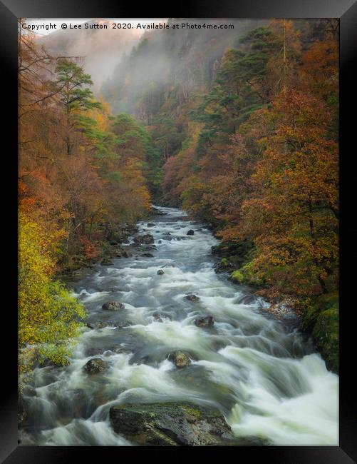 Aberglaslyn Pass Framed Print by Lee Sutton