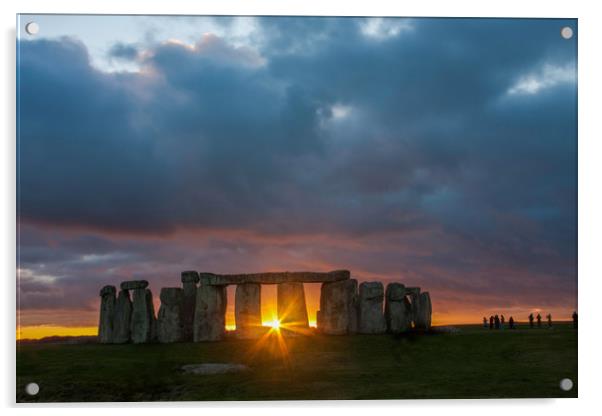 Stonehenge Acrylic by Gail Johnson