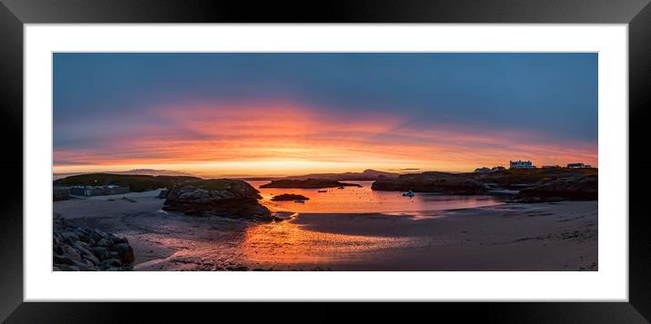Porth Diana Trearddur Bay Sunset Isle of Anglesey  Framed Mounted Print by Gail Johnson