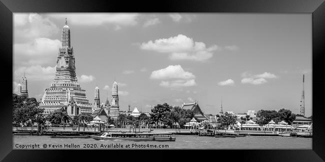 Chao Phraya express boat Framed Print by Kevin Hellon