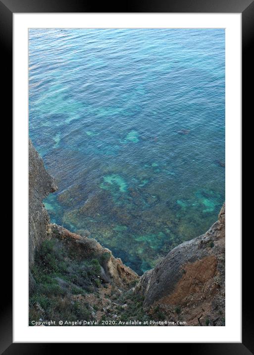 Centianes cliffs window 2 Framed Mounted Print by Angelo DeVal