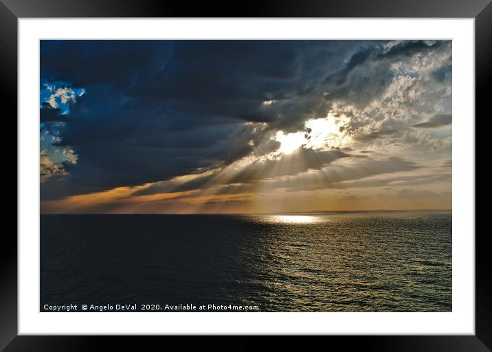 With Such A Cloudy Sky Framed Mounted Print by Angelo DeVal