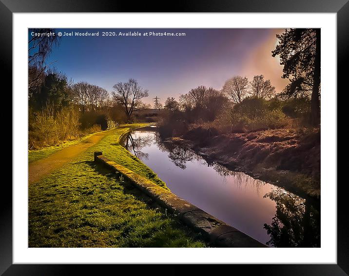 River Stour Kidderminster Framed Mounted Print by Joel Woodward