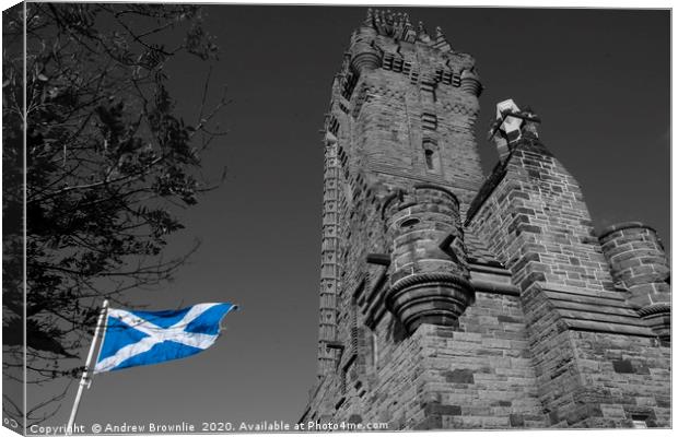 Wallace Monument, Stirling Canvas Print by Andy Brownlie