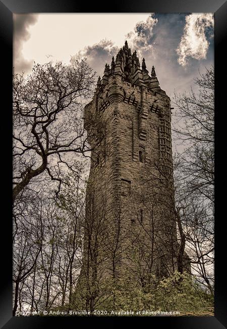 Wallace Monument, Stirling Framed Print by Andy Brownlie