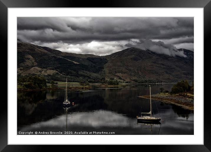 View of Loch Leven, Scotland Framed Mounted Print by Andy Brownlie