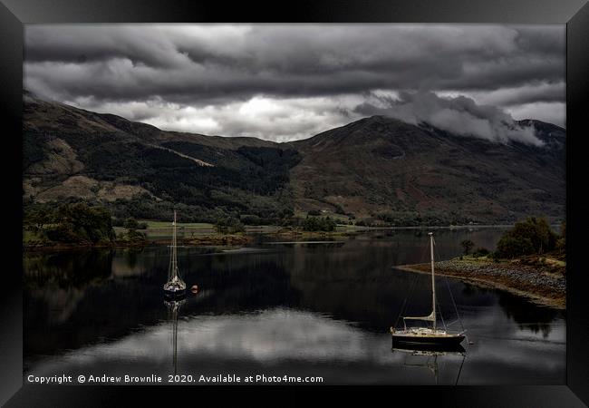 View of Loch Leven, Scotland Framed Print by Andy Brownlie