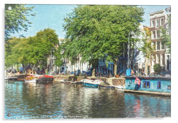 Impression of Amsterdam Acrylic by Ian Lewis