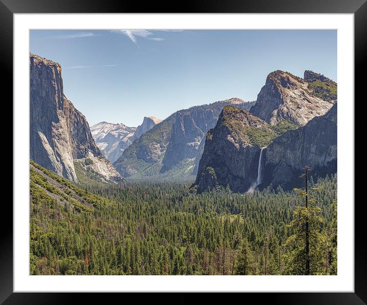 Tunnel View, Yosemite National Park, California Framed Mounted Print by Ray Hill