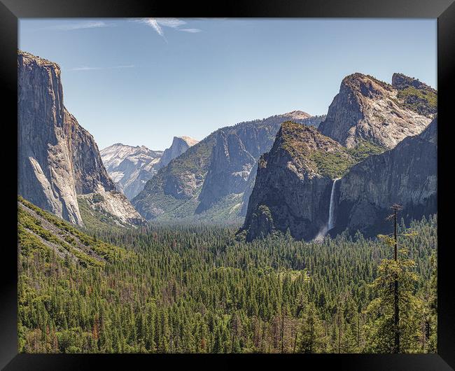 Tunnel View, Yosemite National Park, California Framed Print by Ray Hill