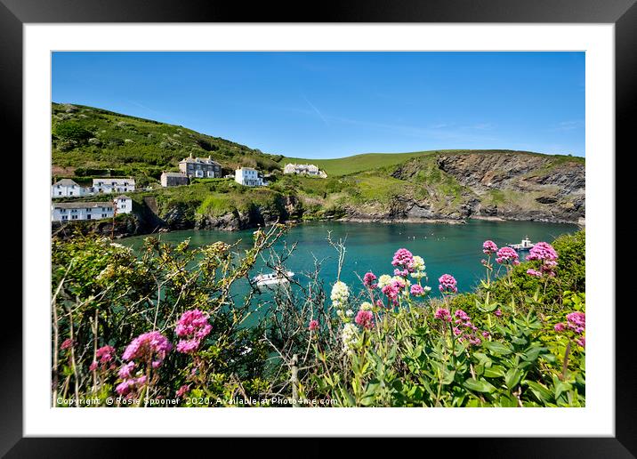 Port Isaac in North Cornwall Framed Mounted Print by Rosie Spooner