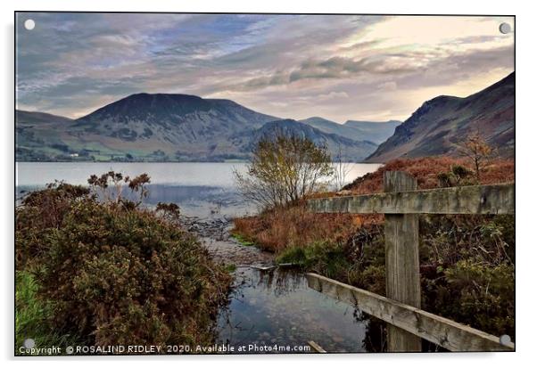 "Morning light at Ennerdale lake " Acrylic by ROS RIDLEY