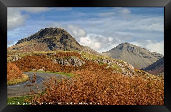 "Autumn in Wasdale" Framed Print by ROS RIDLEY