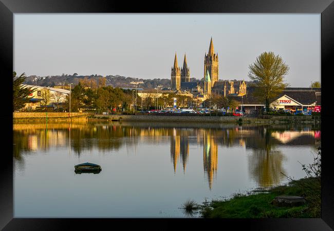 Golden cathedral reflection Framed Print by Michael Brookes