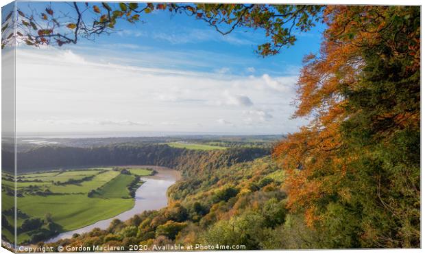 River Wye from Eagle's Nest Canvas Print by Gordon Maclaren