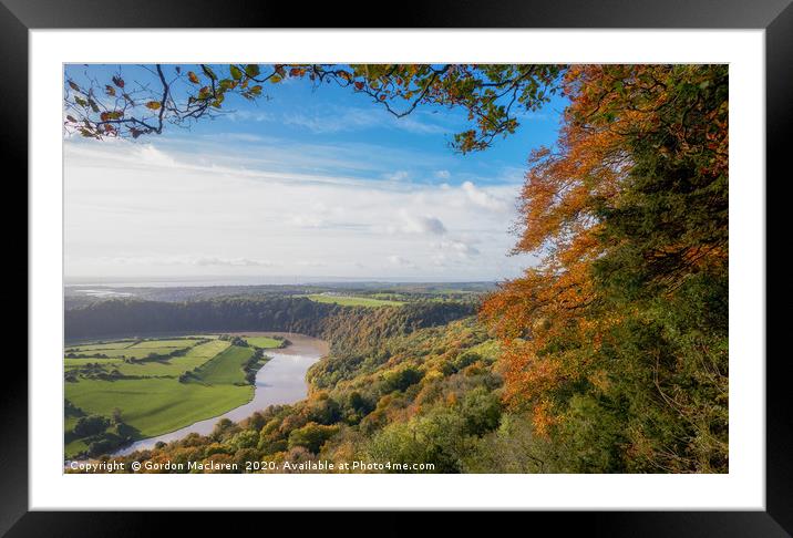 River Wye from Eagle's Nest Framed Mounted Print by Gordon Maclaren