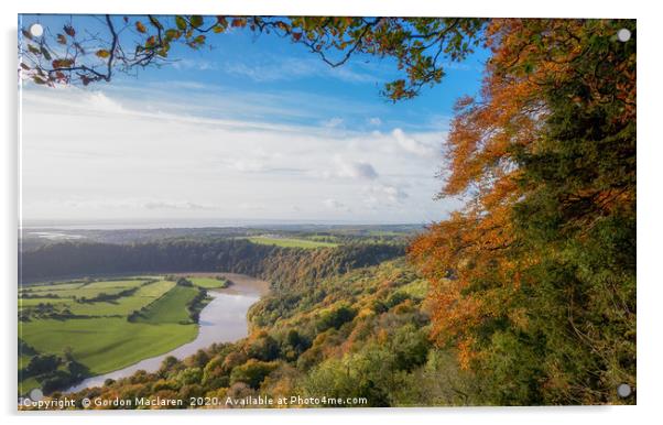 River Wye from Eagle's Nest Acrylic by Gordon Maclaren