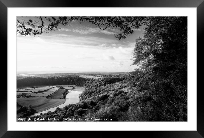 River Wye from Eagle's Nest Framed Mounted Print by Gordon Maclaren