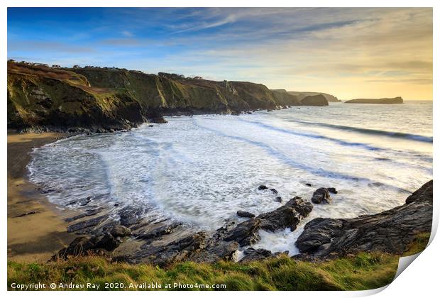 Polurrian Cove Print by Andrew Ray