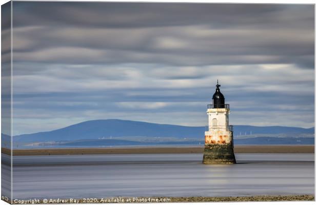 Plover Scar Lighthouse Canvas Print by Andrew Ray